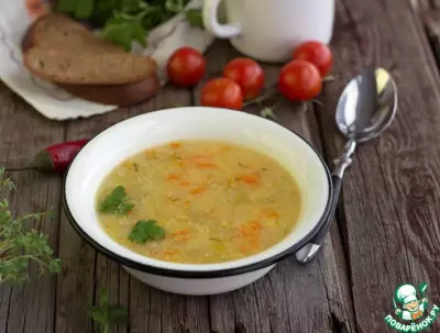 Картофельный суп с кукурузной крупой