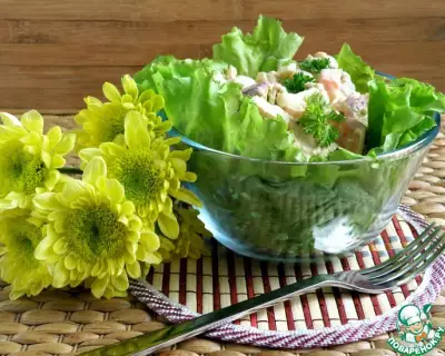 Салат с курицей и цветной капустой