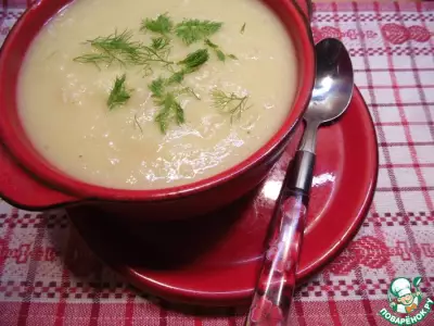 Суп-пюре из картофеля и сельдерея