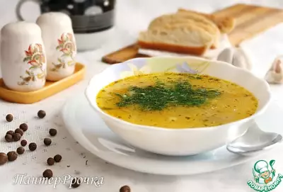 Легкий суп с манкой