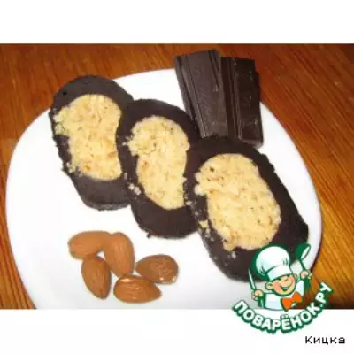 Десерт Шоколадно-ореховый рулет