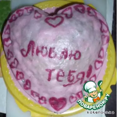 Торт Валентинка