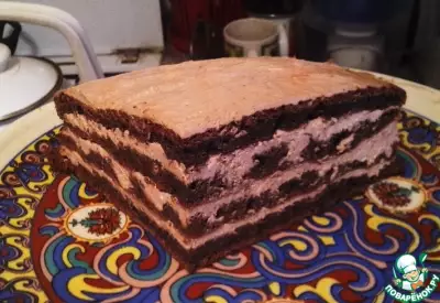 Шоколадный торт с творожным кремом по Дюкану