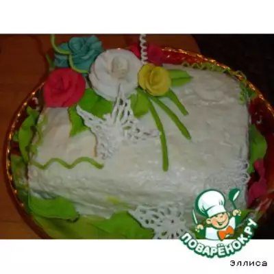 Торт  Цветы  для  мамы