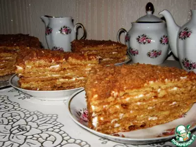 Медовый торт "Посольский"