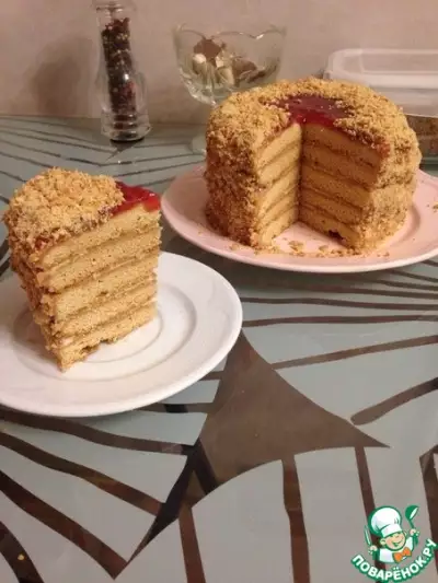 Медовый торт "Рыжик"