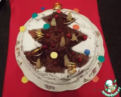 Торт «Ананасы в шоколаде»
