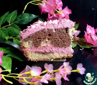 Торт сметанный розовые сны