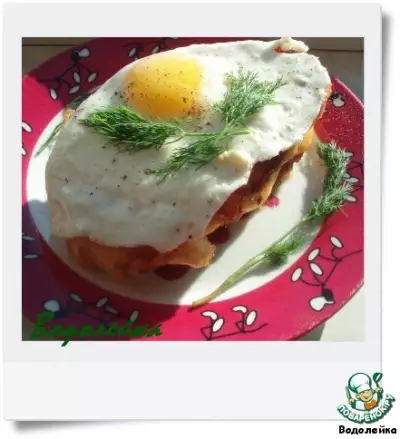 Завтрак "Горячий бутерброд с яйцом"