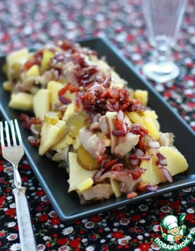 Картофельный салат с сельдью по-цеблицки