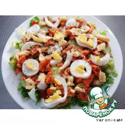 Лососевый салат - Zalmsalade