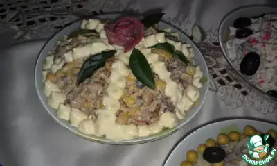 Шпротный салат "Старая Рига"