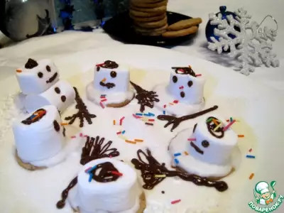 Печенье "Тающие снеговики"