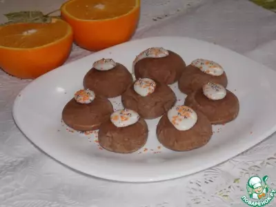 Постное шоколадно-апельсиновое печенье