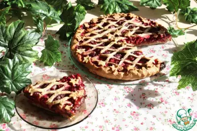 Легкий пирог с ягодами