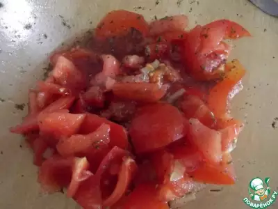 Салат из помидоров и мяты