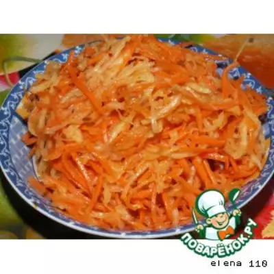 Салат из моркови и дайкона