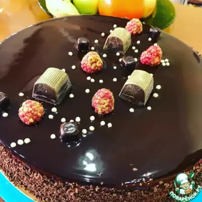 Торт "Малиновый шоколад"