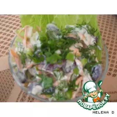 Диетический салат карусель