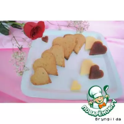 Арахисово-овсяное печенье "От сердца к сердцу"