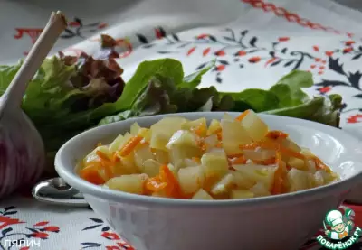 Хрустящий кабачковый салат