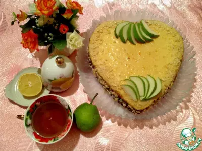 Пирог "Влюбленная Груша" с лаймом и лимоном