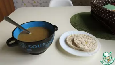 Суп-пюре из фасоли и шампиньонов