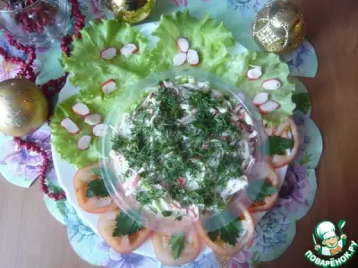 Салат с фунчозой
