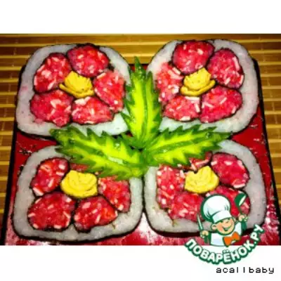 Суши-цветок