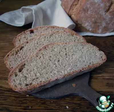 Быстрый полбяной хлеб на закваске
