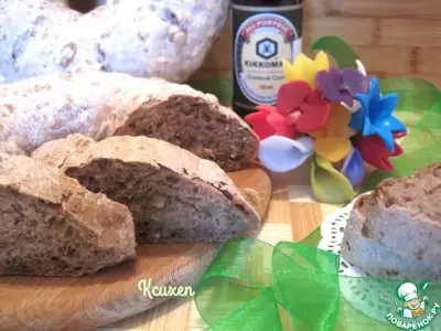 Хлеб цельнозерновой с грецкими орехами