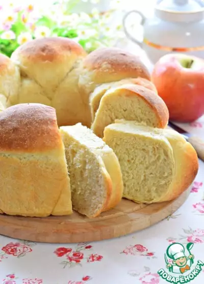 Хлеб пшеничный с печеным яблоком