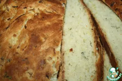 Хлеб из кабачков с зеленью