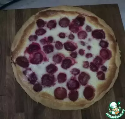 Пирог с замороженными ягодами фото