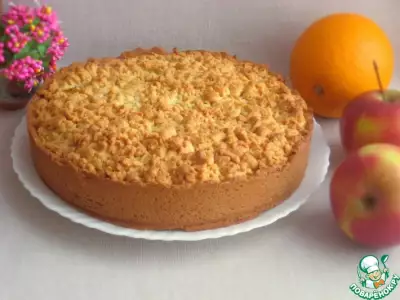 Апельсиново-яблочный пирог