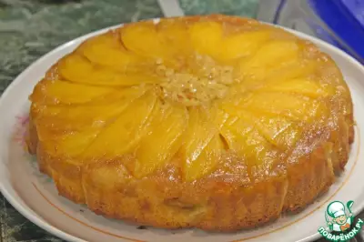 Пирог-перевертыш с манго