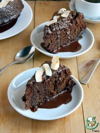 Шоколадный пирог с перчинкой постный
