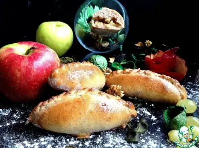 Пирожки с яблоками из цельнозерновой муки