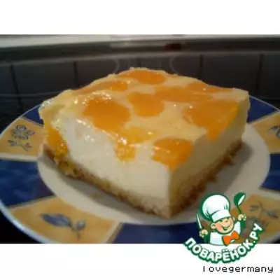 Сырный пирог с мандаринами 2