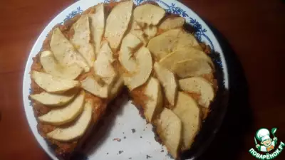 Постный тыквенно-яблочный пирог