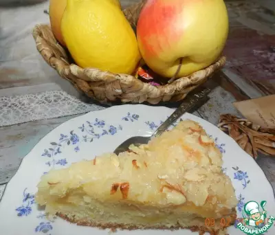 Яблочный пирог со штрейзелем