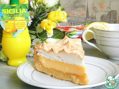 Сливочно-лимонный тарт с меренгой