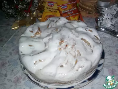 Овсяно-медовый пирог с грушей и миндалем