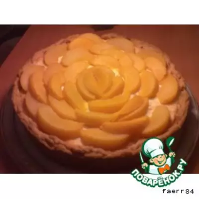 Персиковый пирог желтая роза