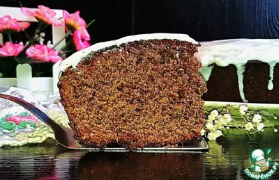 Шоколадно-черемуховый пирог "Весенний"