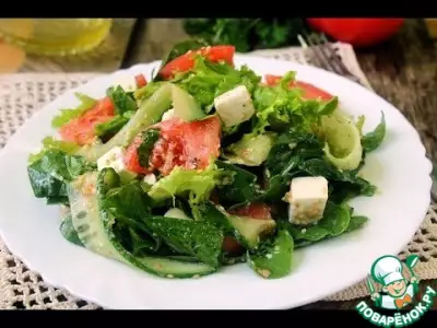 Овощной салат с фетой
