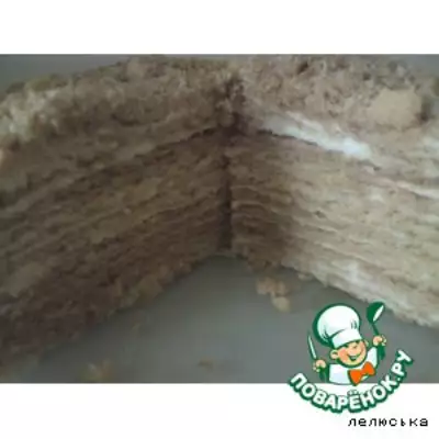 Медовый торт с творожным кремом
