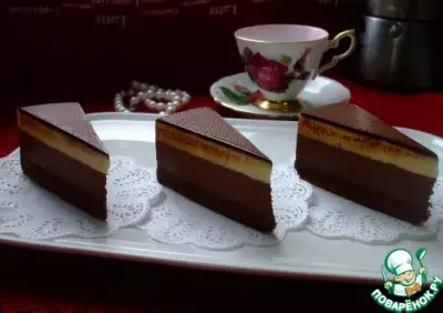 Торт "Шоколад-маракуйя"