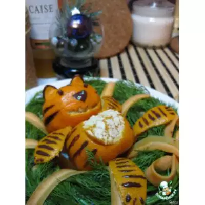 Салат Новогодний веночек для тигра