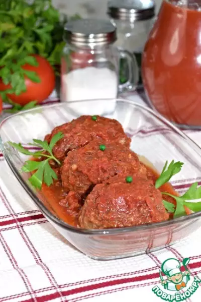 Мясные котлеты в томатном соусе